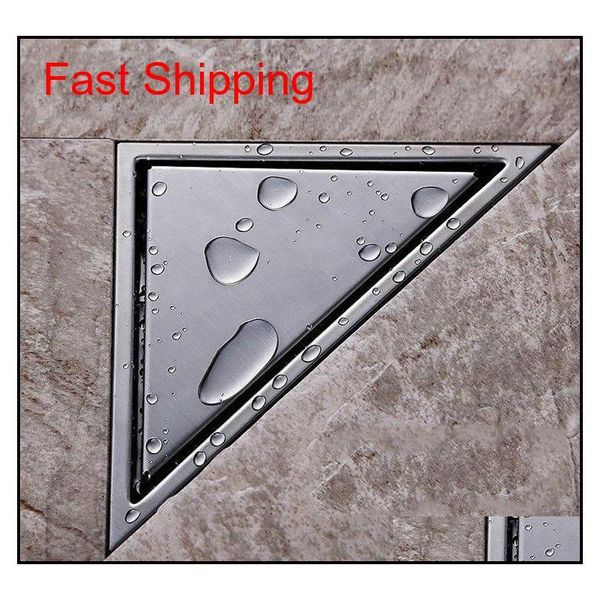

hidden type triangle tile insert floor waste grates shower drain 232mm*117mm,304 stainless st jllutv eatout