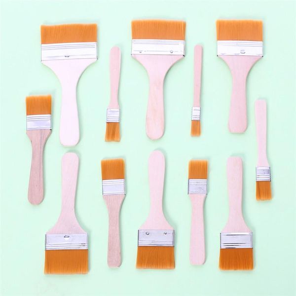 

12 pcs household mooncake pastry brush barbecue oil baking brushes wooden handle kitchen cooking tools dropship