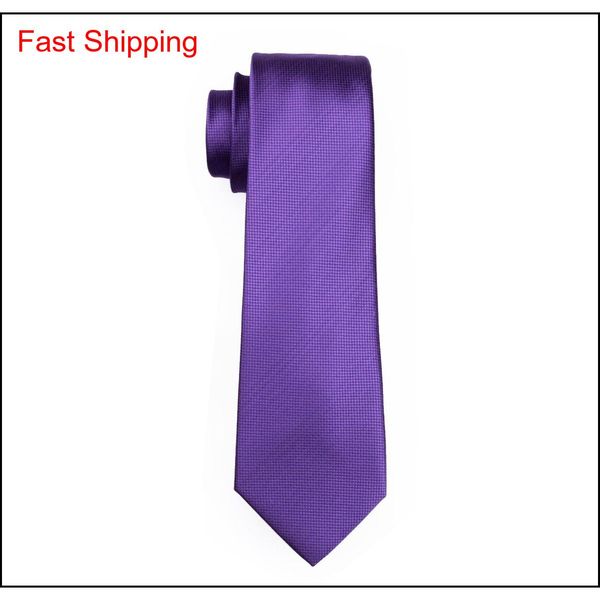 

fast shipping mens tie set solid purple hanky set jacquard woven mens silk necktie set leisure business work forma qylwvm bdehome, Black;blue