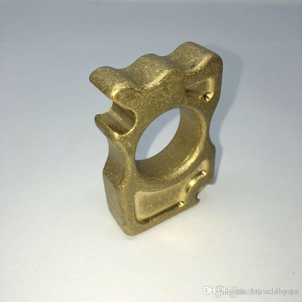 

new solid brass botter opener outdoor multi-function tool key chain ring dusters fist tractical survival edc tool123