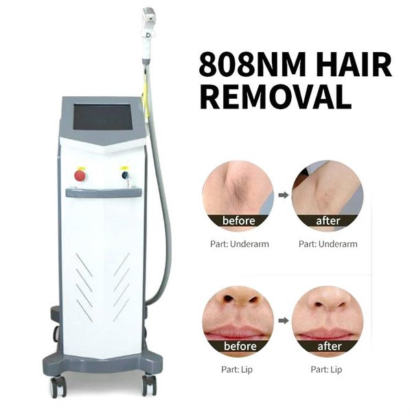 

2018 большой пятно профессии 808nm диодный лазер / сопрано льда альма лазер / александрит лазерного удаления волос машины наконечник с экран, Black