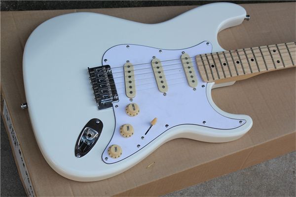 

6 strings white electric guitar guitars guitarra