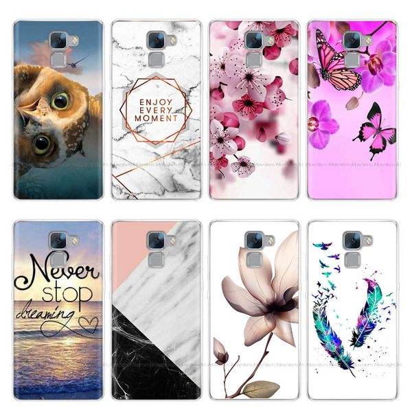 

ultra thin soft silicone cover for huawei honor 7 plk-l01 case 3d pattern tpu back protective shell
