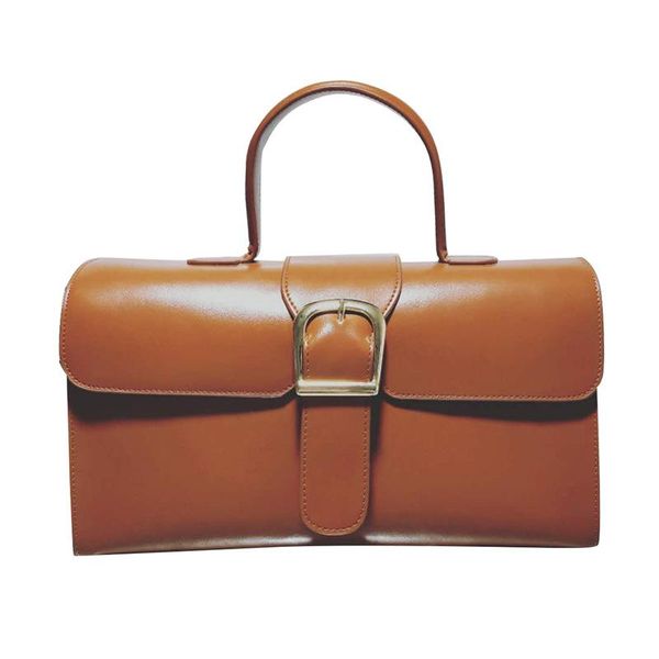

new style women's bag retro elegant handbag buckle large-capacity leather shoulder messenger bag high leather female