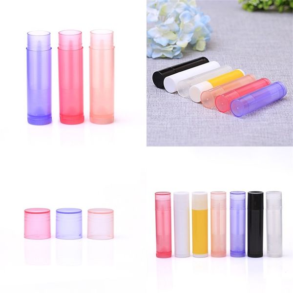 

compact multi colour lipgloss tube diy plastic empty clear lip gloss lipstick lips wax pipe organizer lipglaze container new 0 24zm l2