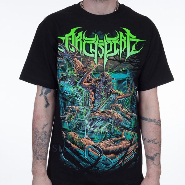 

archspire lab monsters glow in dark 5xl death metal official new summer short sleeves hoodie designers t shirts sweatshirt