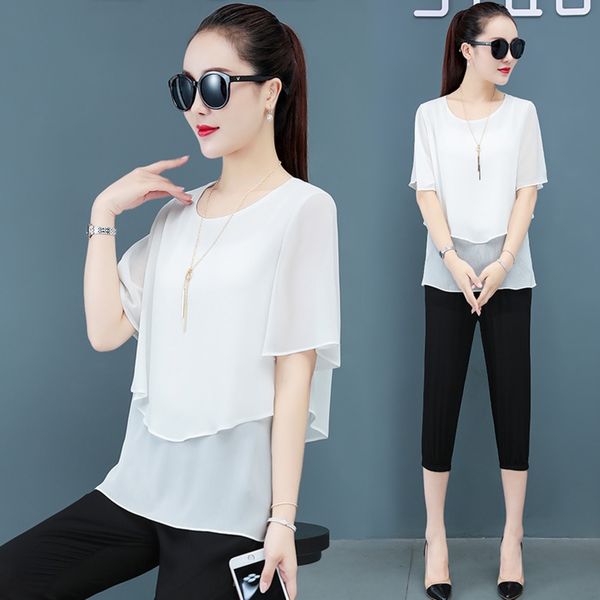 

yu jie jiexiu slim fashion show thin suit women 2020 summer korean foreign style large size women's clothing cover meat fat sister casu, Gray