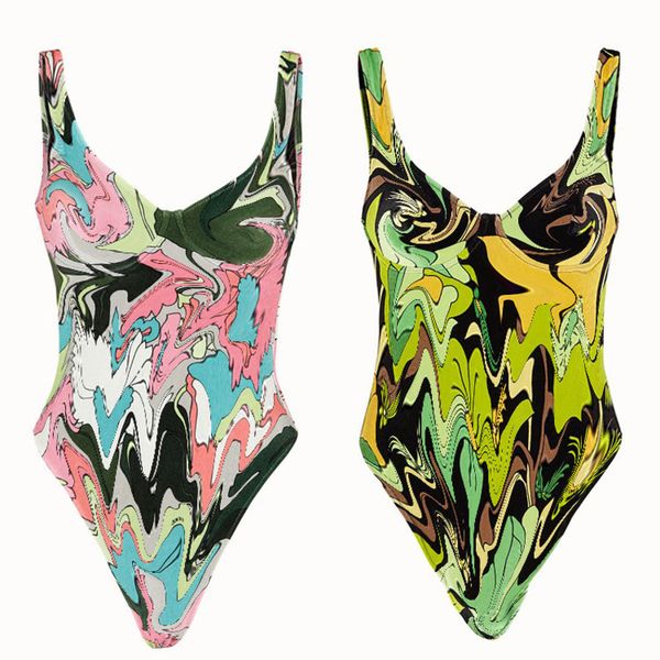 

один кусок женщин многоцветный купальник bikini dahong завод