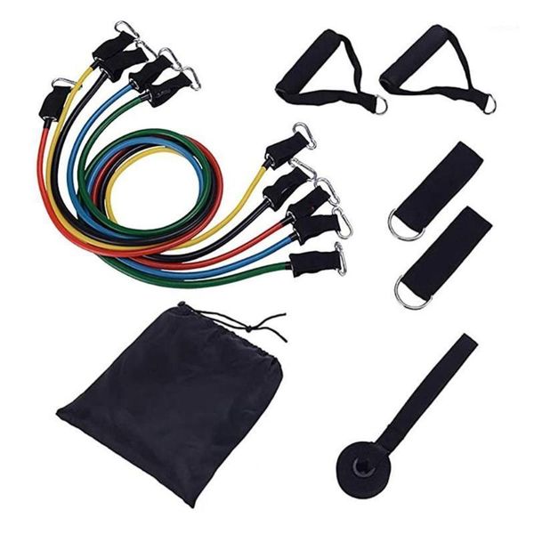 

resistance bands 11pcs/set yoga pull rope fitness exercises latex tubes pedal excerciser body training workout equipment1