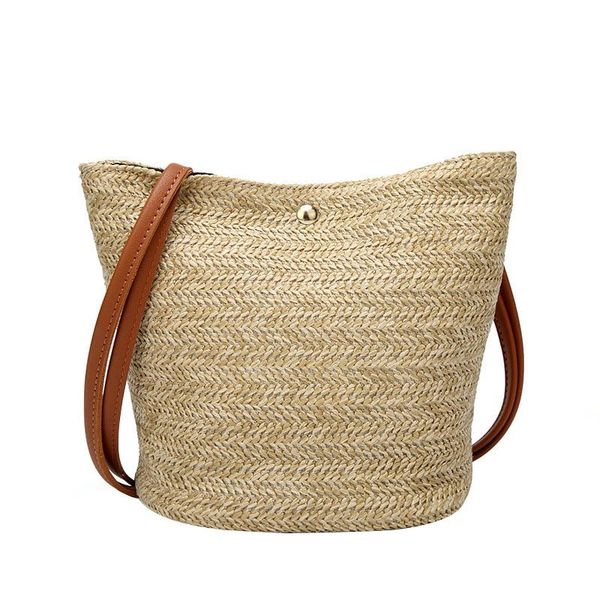 

new fashion women shoulder bag crossbody bag trend straw weaving women casual simple handbags