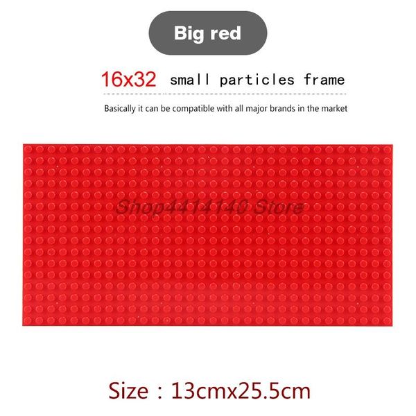 

16x32 точек односторонний baseplate пластиковые кирпичи совместимость марка big size building block этаж игрушки diy кирпич игрушки для дете