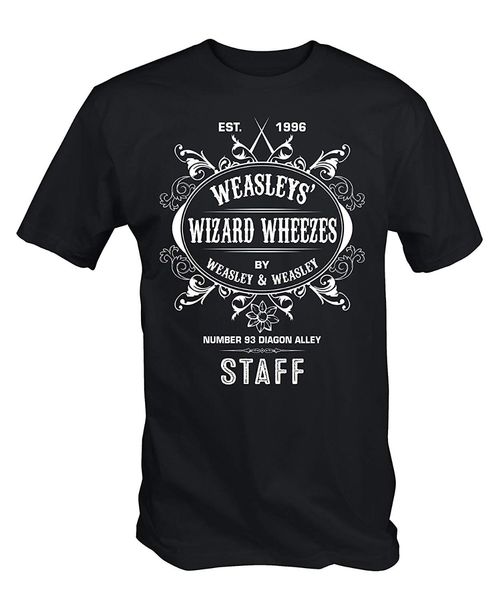 

mens weasley's wizard wheezes new 2019 summer men's 100% cotton basic style hip hop o neck t shirt company sport hooded sweatshirt