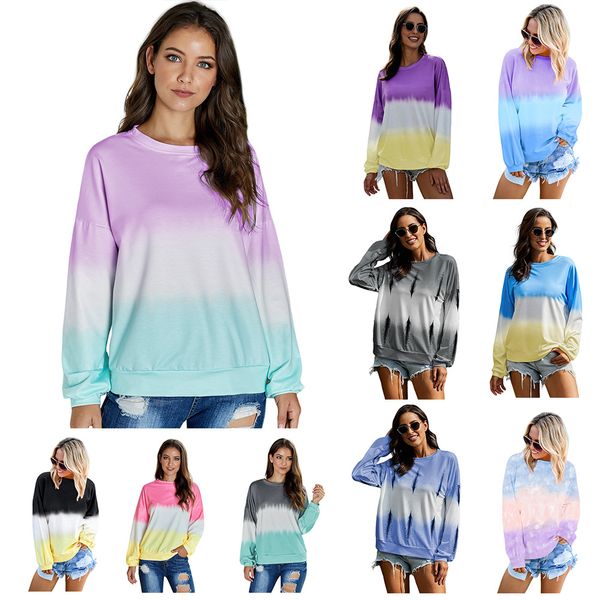 

женская осень новый европейский и американский свитер круглый шею длинным рукавом сыпучие all-matching top 252310, Black