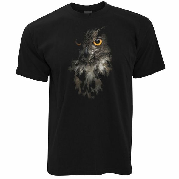 

owl face t-shirt nocturnal bird of prey loose fit tee shirt sport hooded sweatshirt hoodie