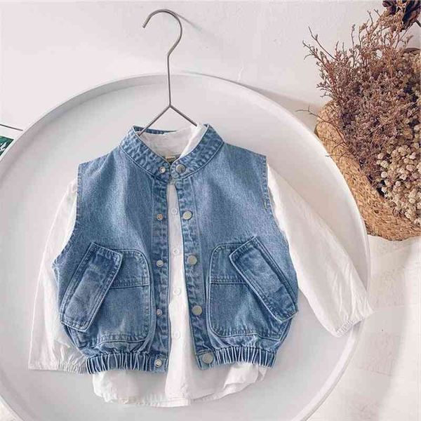 

spring autumn boby girls kids denim pocket vest comfortable cute baby clothes children clothing, Camo