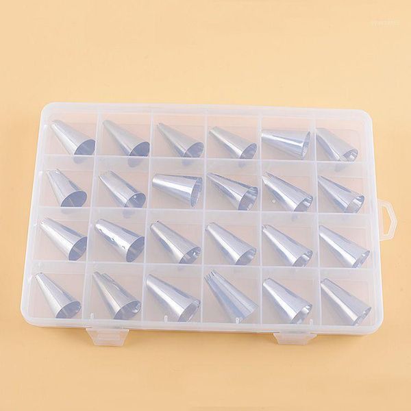 

stainless steel butter cake decorating nozzle set in head box with conversion head kitchen baking cake decoration tools1