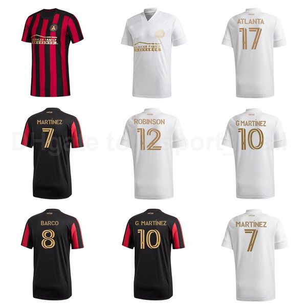 

2020 atlanta united fc soccer 8 ezequiel barco jersey 7 josef martinez 20 emerson hyndman 10 pity martinez laurence wyke football shirt kits, Black;yellow