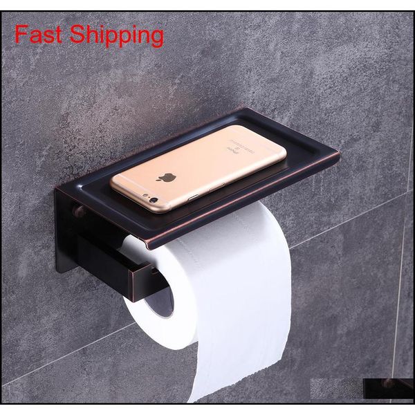 

oil rubbed bronze toilet paper holder waterproof cover wall mount tissue bar shelf storag qylpah dh_seller2010