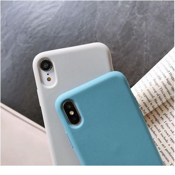 

sile phone case for iphone 11 12 pro max mini luxury soft candy cover for iphone iphone xr x bbyqfl