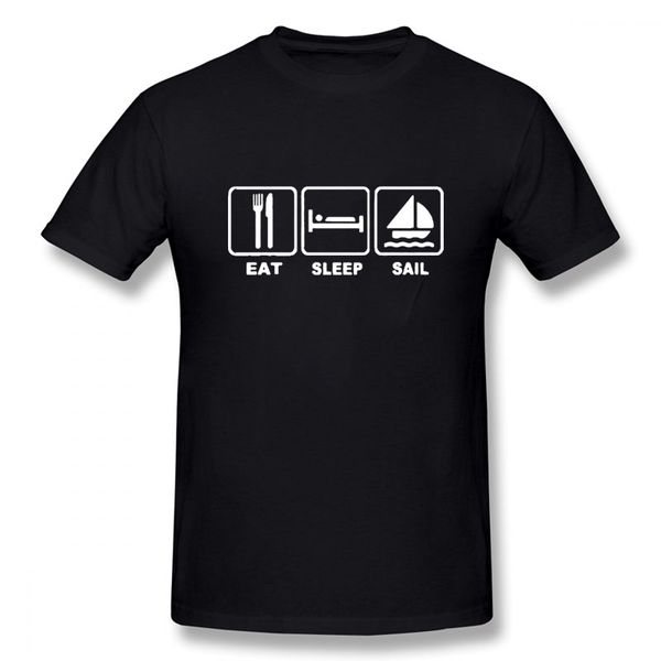 

спорт eat sleep sail тенниска sailor лодочных день отца подарок забавный подарок на день рождения для daddy мужчин с коротким рукавом круглы