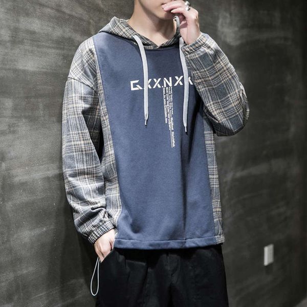 

y190 men's autumn korean fashion yaoou hooded student handsome casual pullover sports long sleeve clothes, Gray