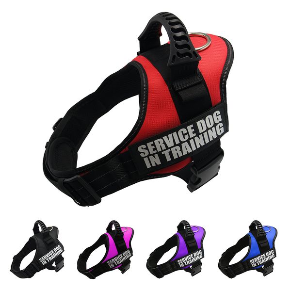 

harness for dogs reflective adjustable pet dog harnessevest dog collar for husky shepherd small medium large dogs supplies
