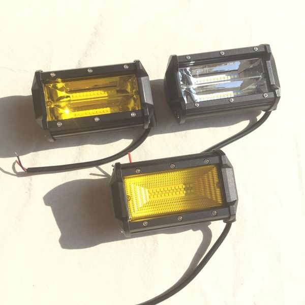 

12v 24v 72w spot flood led driving light amber fog light lamp offroad 4wd 4x4 atv boat utv head off road led work lights