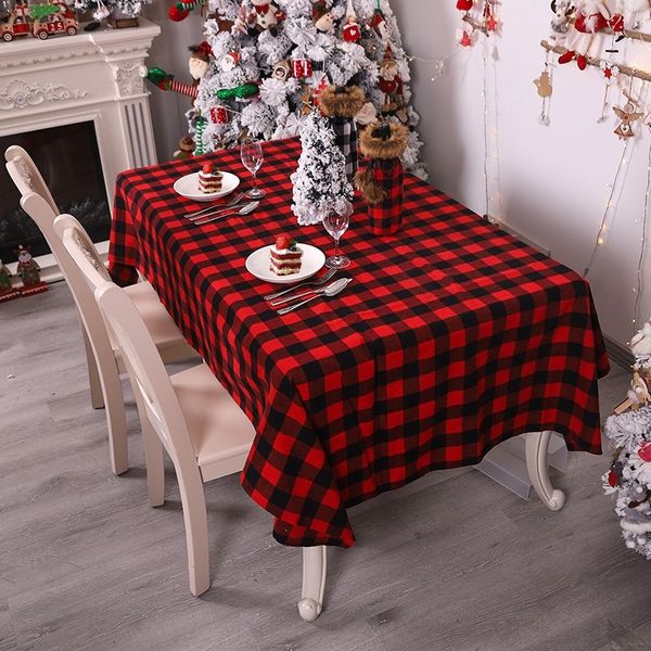 

eidin рождество рождества декоративной скатерть tablehome столовой gri новый mingguan красного черный сетка скатерть творческого черно-белый