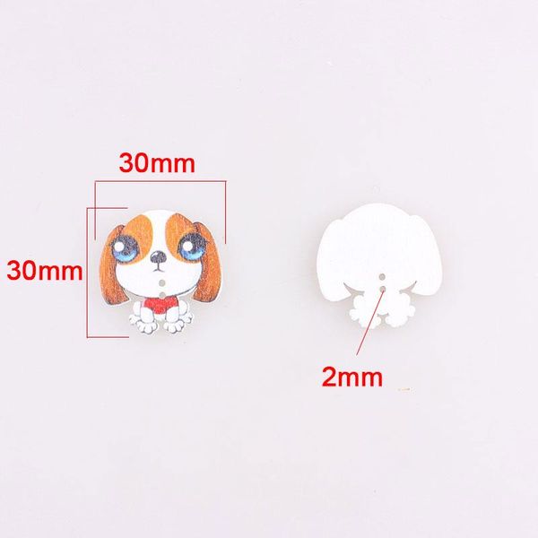 

животные 2hole деревянные смешанные кнопки diy декор для ребенка одежда швейные кнопки викия аксессуары decorativos e wmtedr xhlight