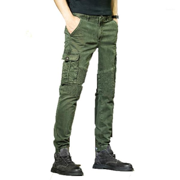 

men's pants 2021 brand men fashion streetwear casual jogger mens tactical trousers cotton cargo dropp1, Black
