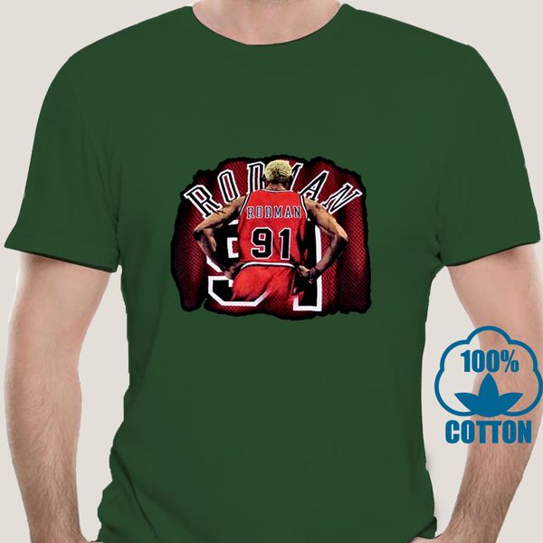 

0749d men casual cotton t shirts dennis rodman fashion round neck black sport hooded sweatshirt hoodie