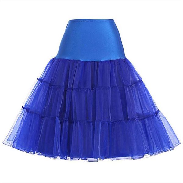 

зазор 2020 мода женщины 50s petticoat юбки туту crinoline underskirt синий цвет xs 2xl drop доставка, Black