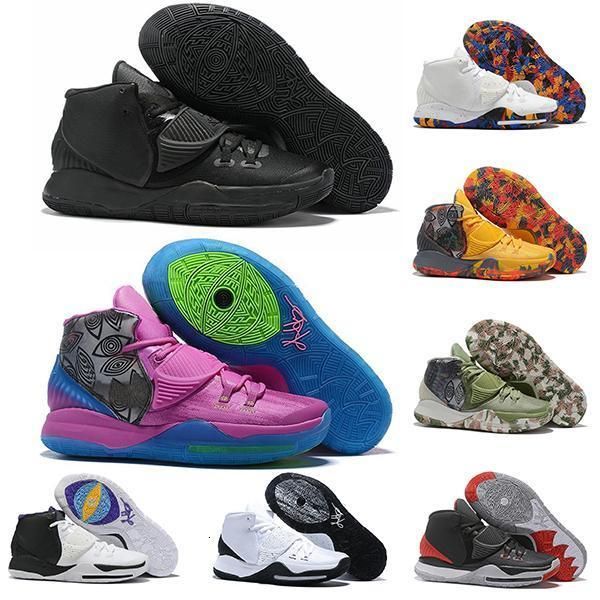 

kyrie irving 6s jumpman basketball new shoes neon graffiti black white red green 6 mens trainers sports sneakers runners size 40-46
