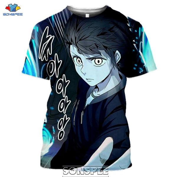 

new anime tower of god print 3d print shirts anime hentai hippie men clothing