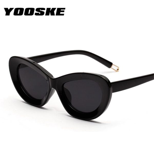 

yooske cat eye women sunglasses candy color clear eyewear vintage brand designer fashion cateye sun glasses uv400, White;black
