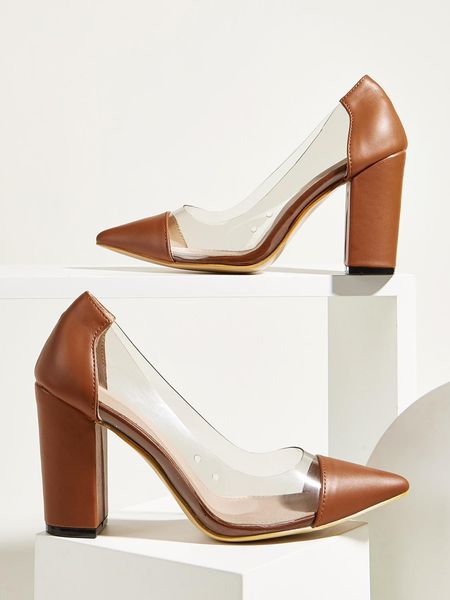 

2020 female transparent mouth-flattened workspace heels high qxtc, Black