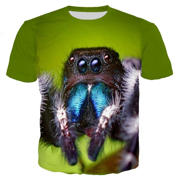

new cool tarantulas 3d print shirts oversized horror anime men clothing
