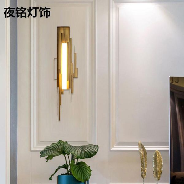 

modern gold wall lamp led nordic mirror wall light fixtures glass sconce for living room bedroom home loft industrial decor e27