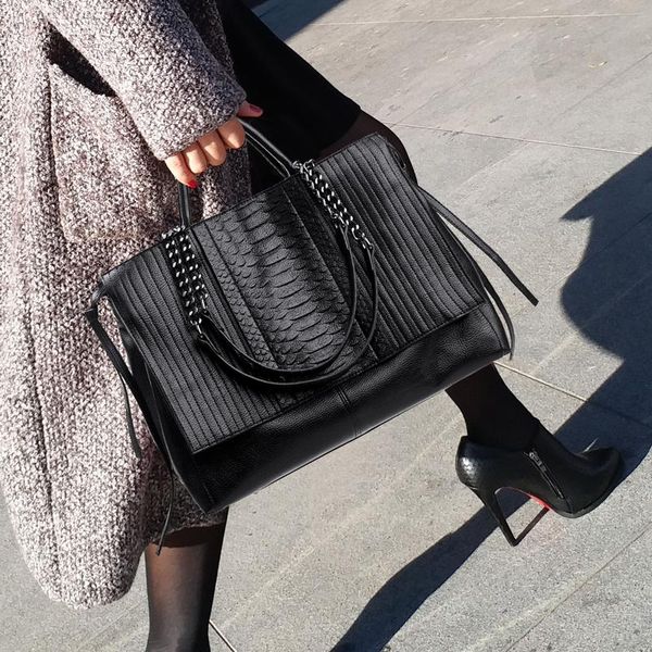 

women pu leather chain shoulder bag fashion formal women's vintage handbag big capacity bags lady totes handbags