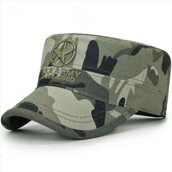

men military hat adjustable flat baseball caps summer male us washed cotton twill army cap camouflage snapback, Blue;gray