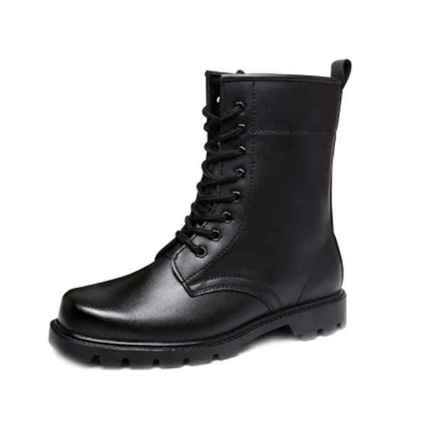 

new winter 2021 autumn fashion black army tennis men tactical combat desert leather boots water men's shoes 0hvl