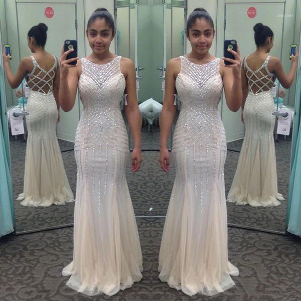 

criss cross backless prom dresses with sequins bodice vestidos de fiesta long mermiad party formal evening dress1, White;black