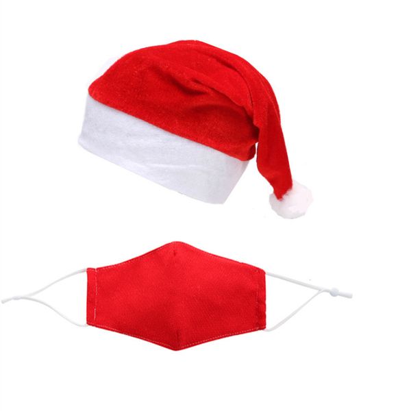 

custom printing christmas fashion designers washable reusable cotton funny face masks facemask maske set with hat party supplies