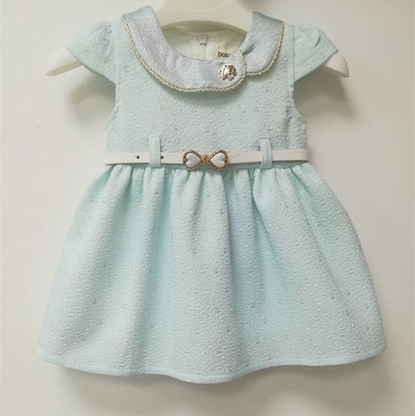 

fashion new lapel belt small fresh style baby girl skirt holiday party dress skirt girl dress, Red;yellow