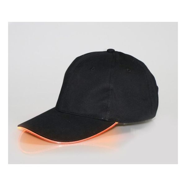 

new arrive led light hat glow hat black fabric for baseball caps luminous 7 colors for selection adjustment size xmas party