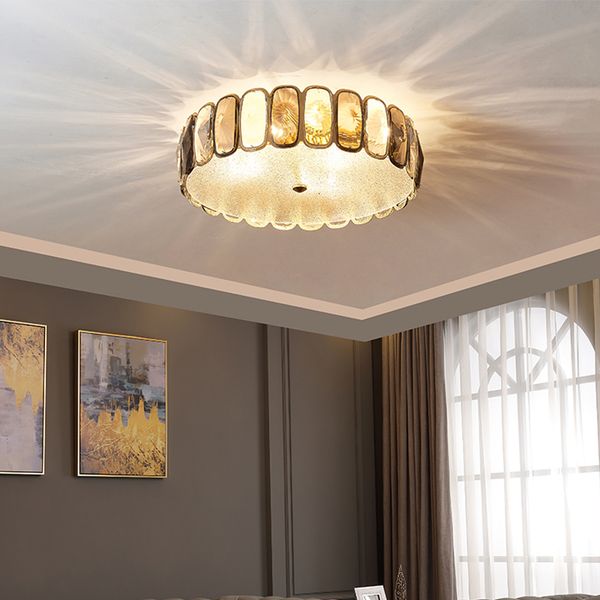 

bedroom nordic minimalist modern room crystal ceiling lamp why7
