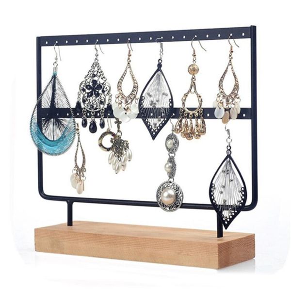 

2020 новые серьги организатор ювелирный держатель ювелирные изделия дисплей стенд упаковка черный пластиковый держатель серьги серьги мода с, Pink;blue