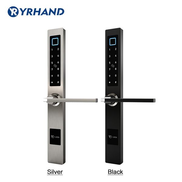 

waterproof european style bluetooth fingerprint access electronic smart door lock for aluminum glass door