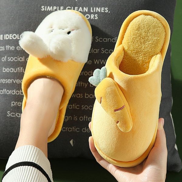 

women fur slippers cute rabbit slippers winter keep warm indoor shoes for girls non slip soft funny slippers women memory foam x1020, Black