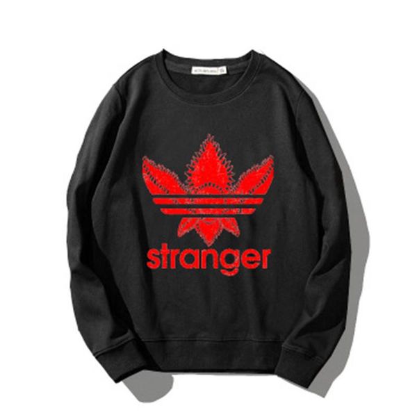 

mens designer xs-3xl fahsion colors sweatshirt printing things stranger for male women brand size good quality 6 clothes crewneck pullo manp, Black